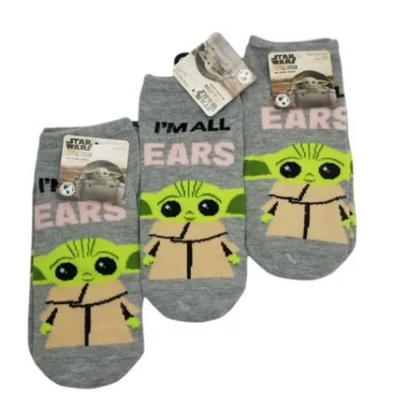 💜Bundle 3pairs Star Wars The Mandalorian Women's No Show Socks, - Picture 1 of 5